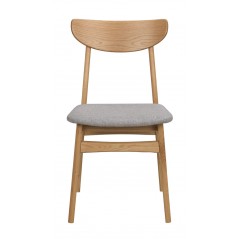 RO Rodham Chair Oak/Light Grey